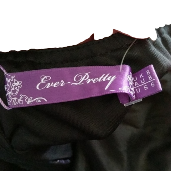 🆕️ Ever-Pretty dress zebra/purple floral sz 6 NWT prom dress - Picture 5 of 7
